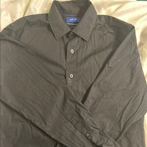 APT 9 Black Button-Up Shirt